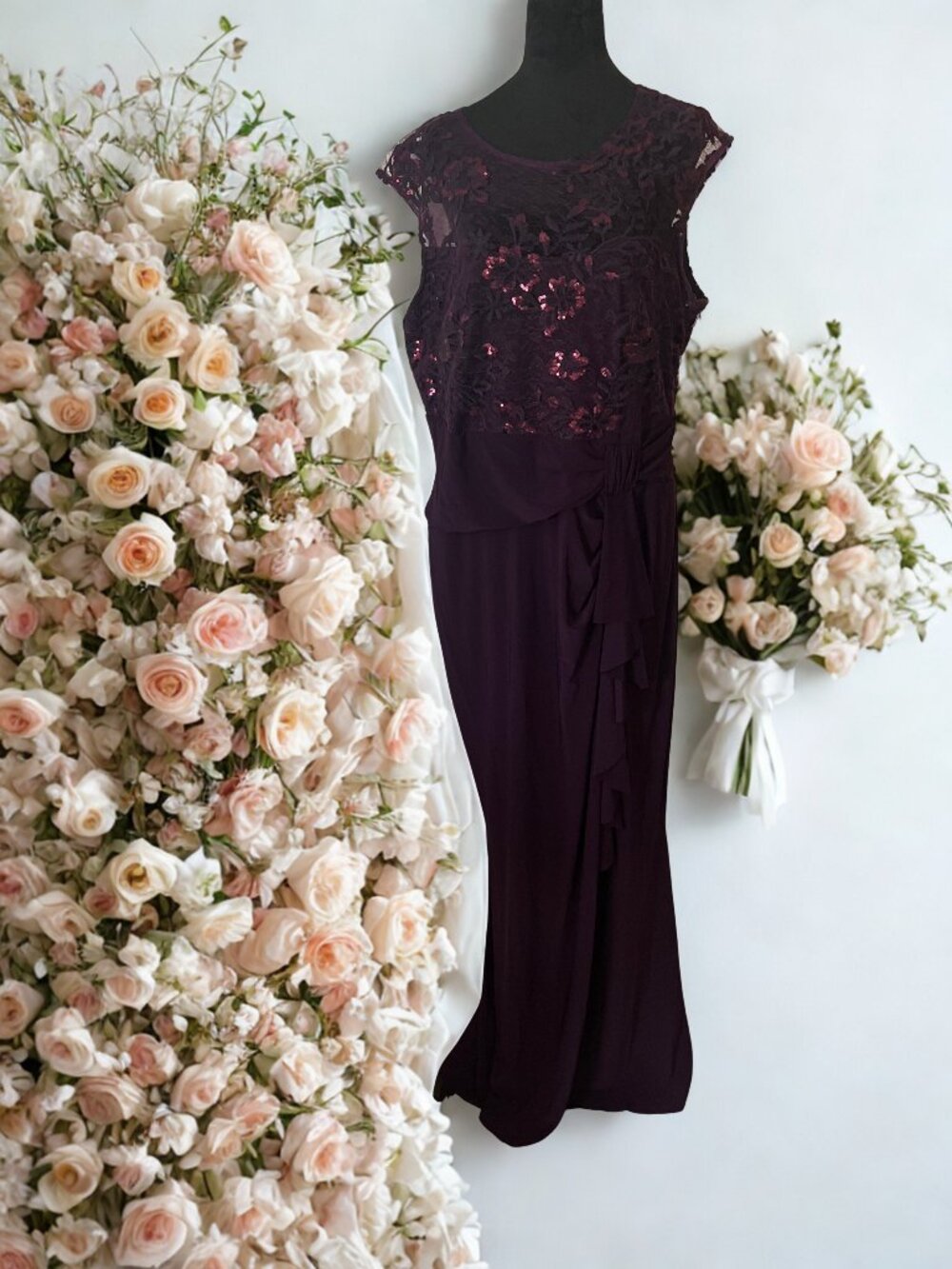 Purple Cocktail Gown - Never Worn - Tall Length
